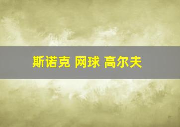 斯诺克 网球 高尔夫